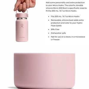 Hydro Flask Micro Bottle with Micro 200 Matching Boot